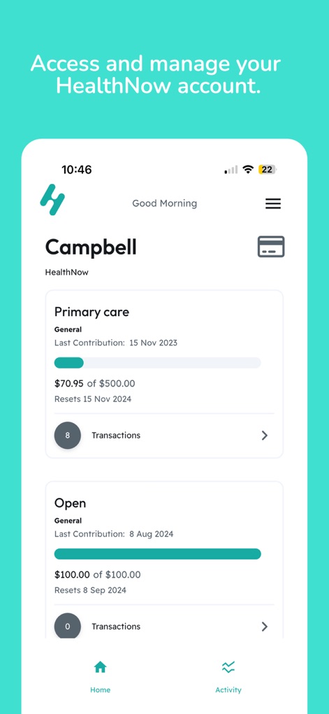 My Health Now App - Finance App | MWM