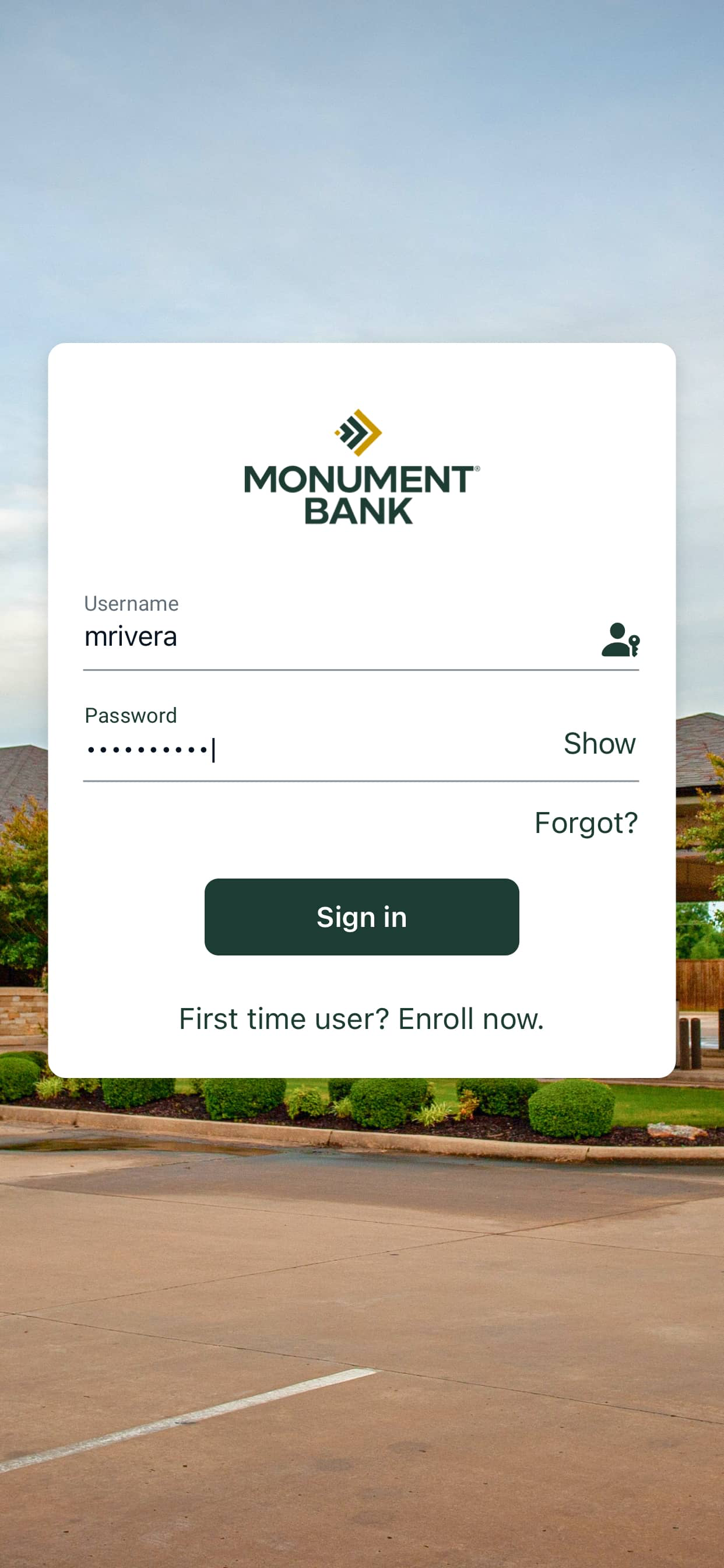 Monument Bank screenshot 2