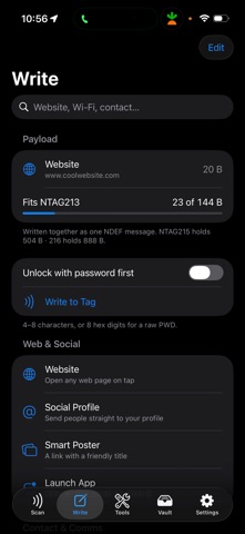 NFC Kit - NFC Tools iPhone screenshot
