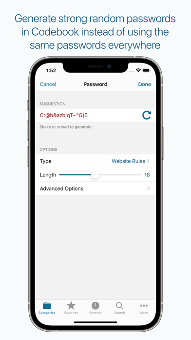 Screenshot #3 pour Codebook Password Manager