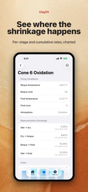 ClayFit: Clay Shrinkage screenshot 4