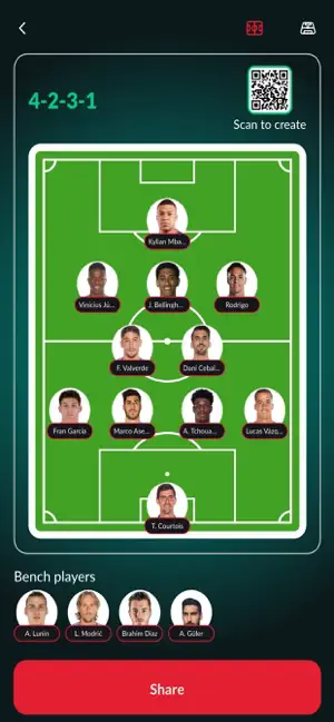 Football Lineup Builder 11 iPhone screenshot 5