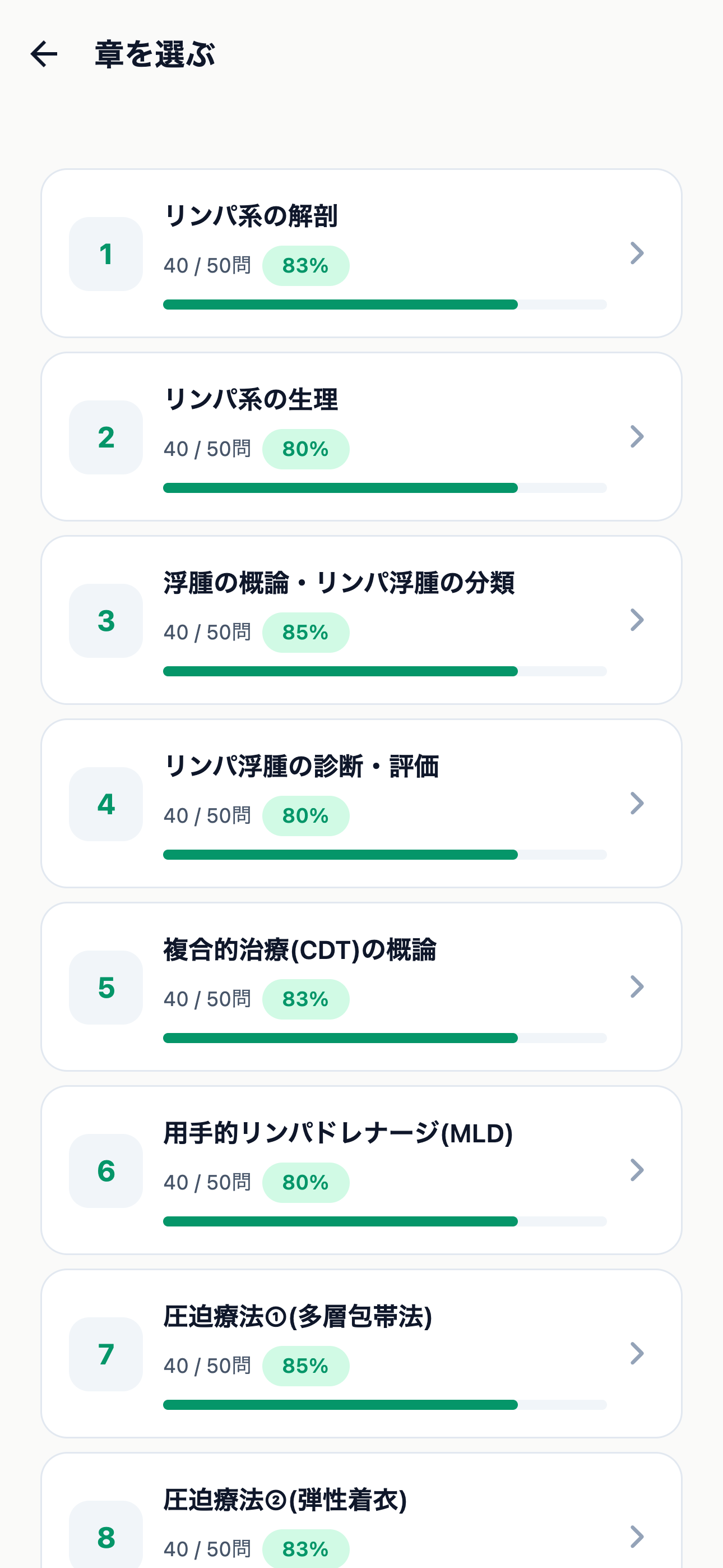 リンパ浮腫療法士対策 500問 screenshot 2