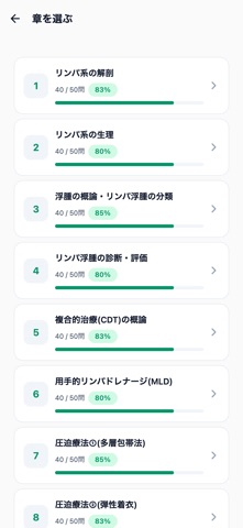 リンパ浮腫療法士対策 500問 iPhone screenshot