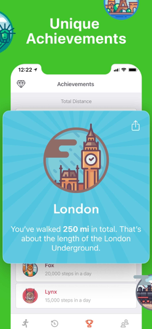 Stepz - Step & Calorie Counter Screenshot