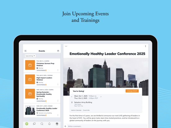 Emotionally Healthy Hub iPad screenshot 3 - Social Networking app