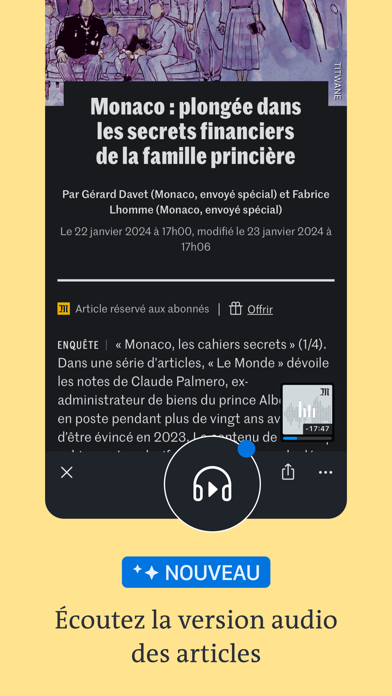 Le Monde, Actualités en directスクリーンショット