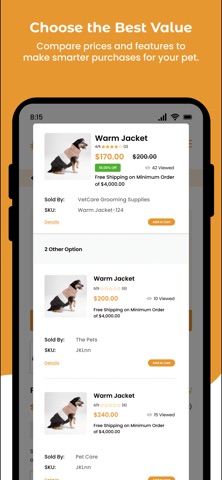 PetVet Shop screenshot