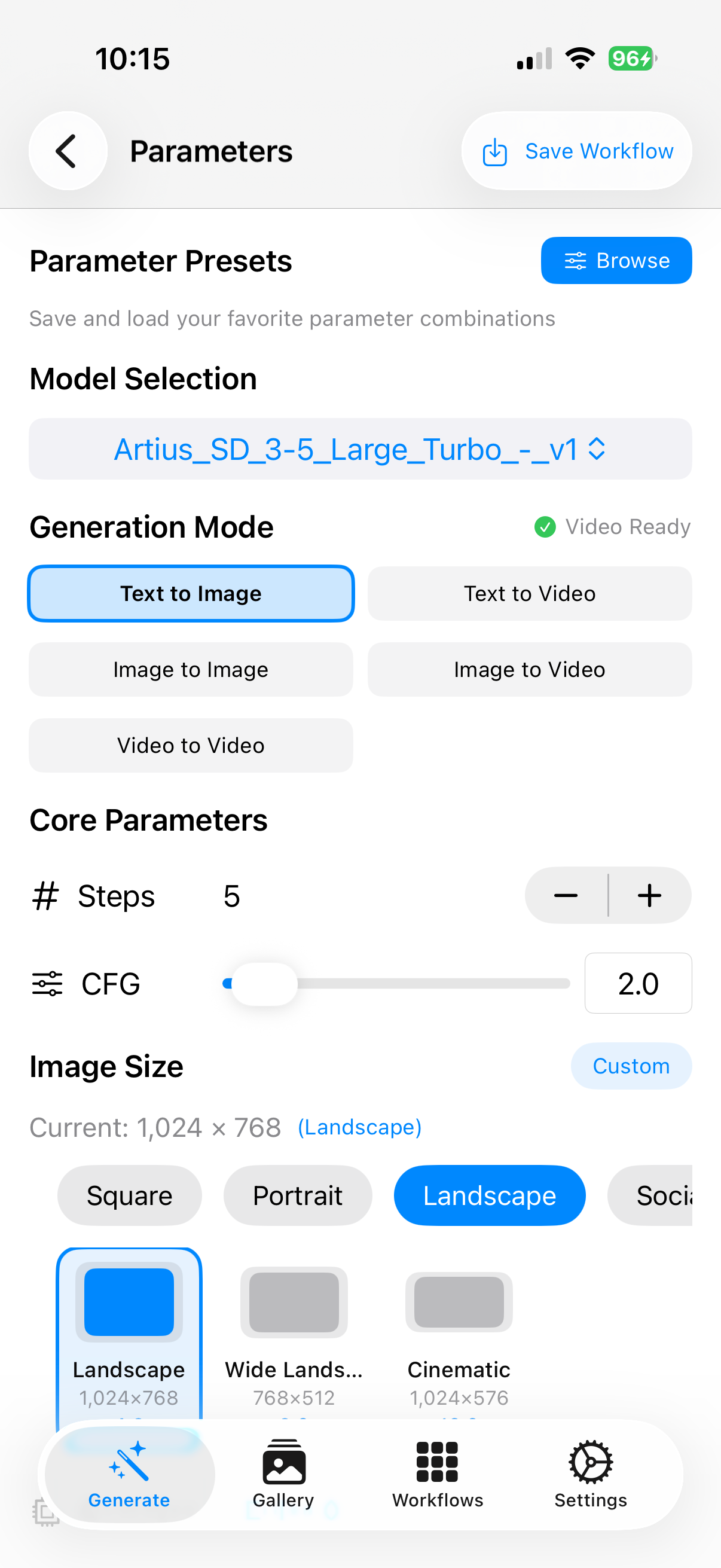 Mobile Comfy Creator