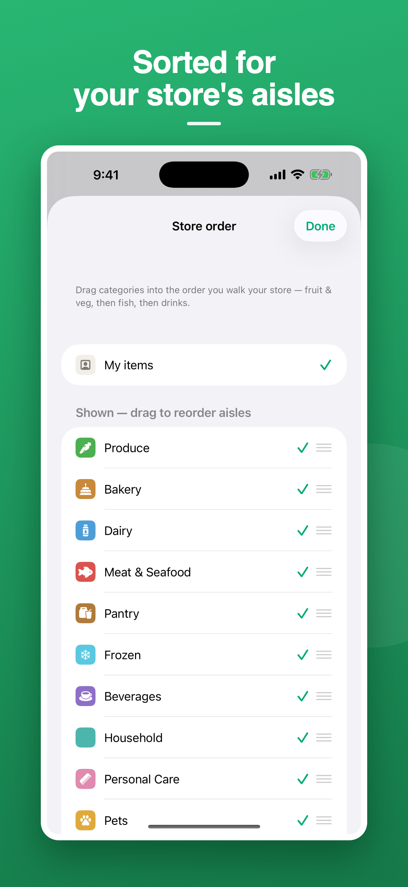 Plenty: Shopping List screenshot 3