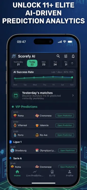 Scorefy AI Predictions screenshot 1 of 4