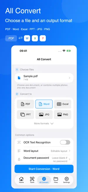 Convert PDF to Word,Excel,PPT screenshot 2