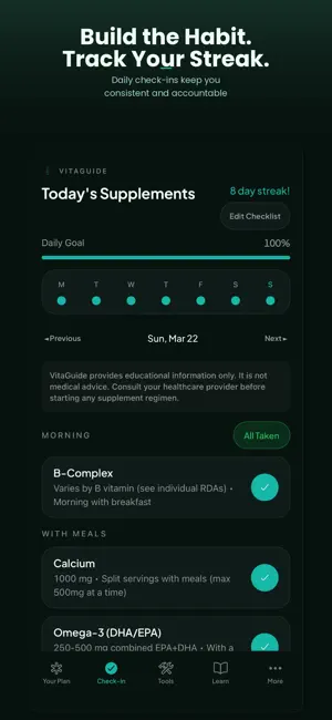 VitaGuide - Build Your Stack screenshot 4