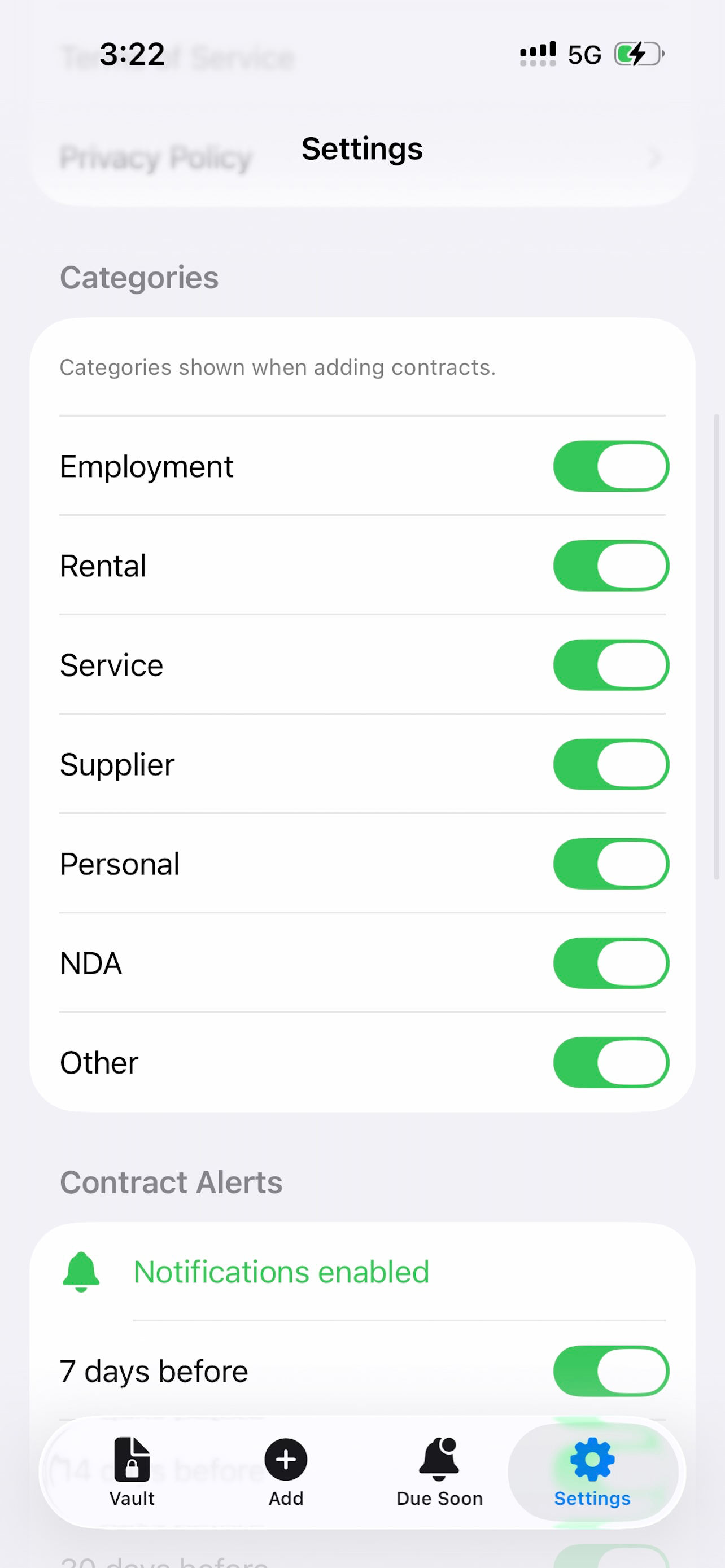 Contract Vault screenshot 4