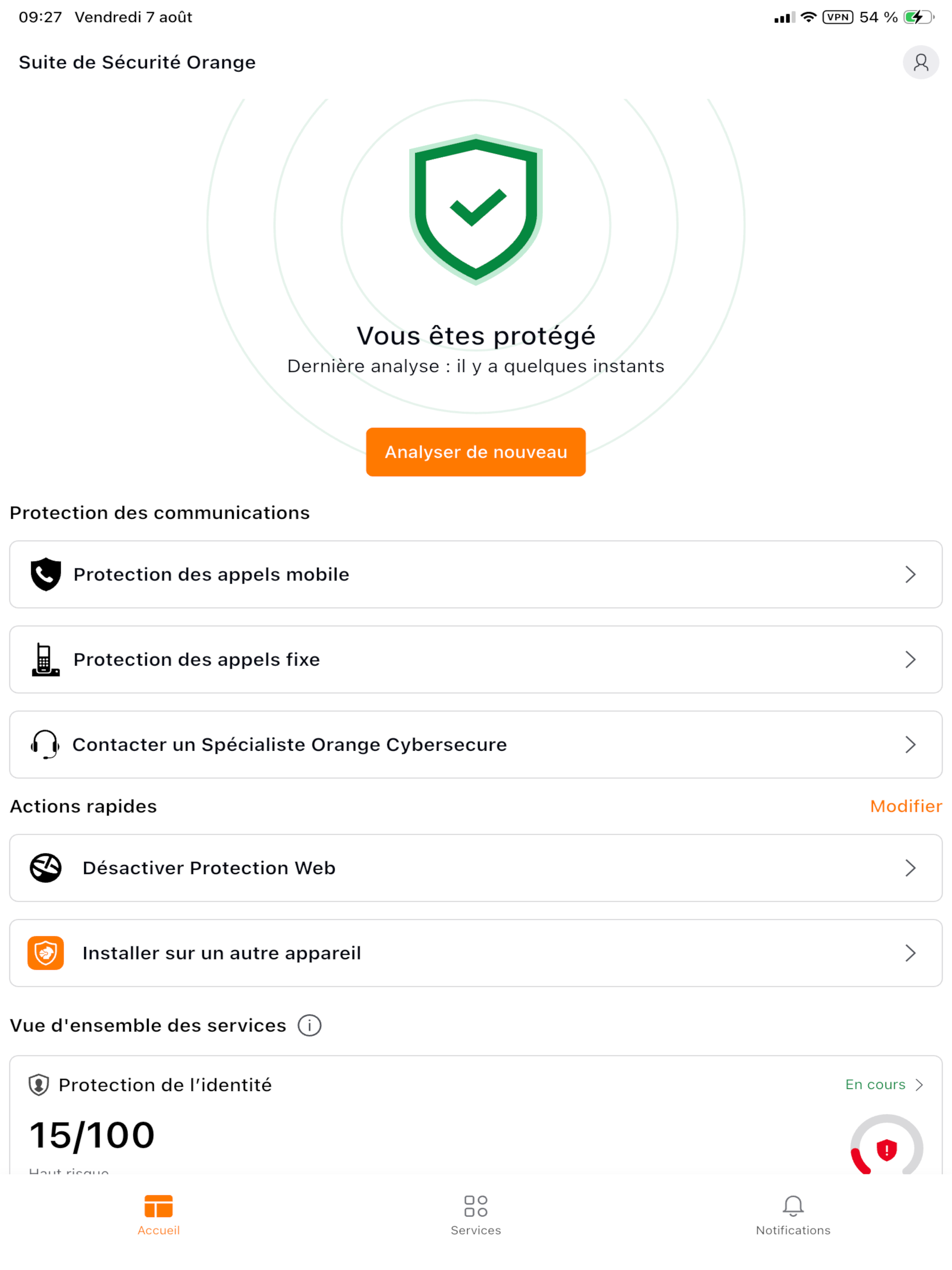 Suite de Sécurité Orange screenshot 10