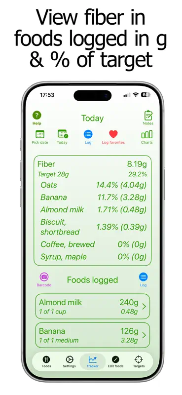 Fibre Counter and Tracker screenshot 6 of 10