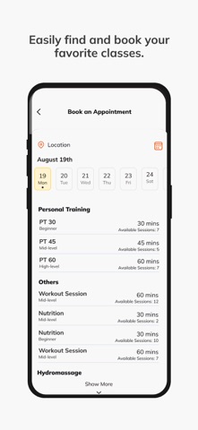 Configure Fitness screenshot