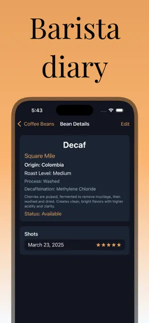Espresso Journal screenshot 4