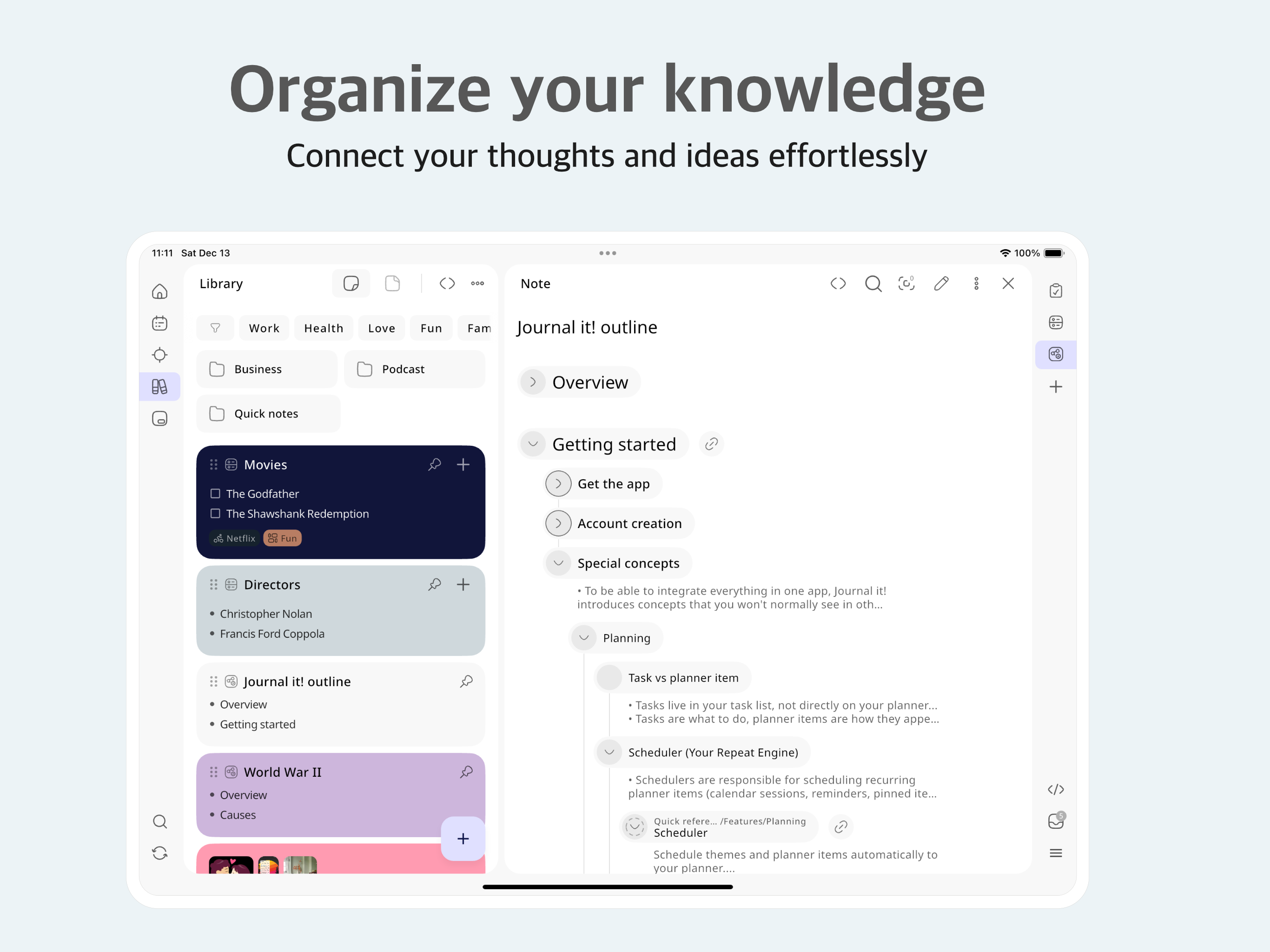 Journal it! Life Organizer