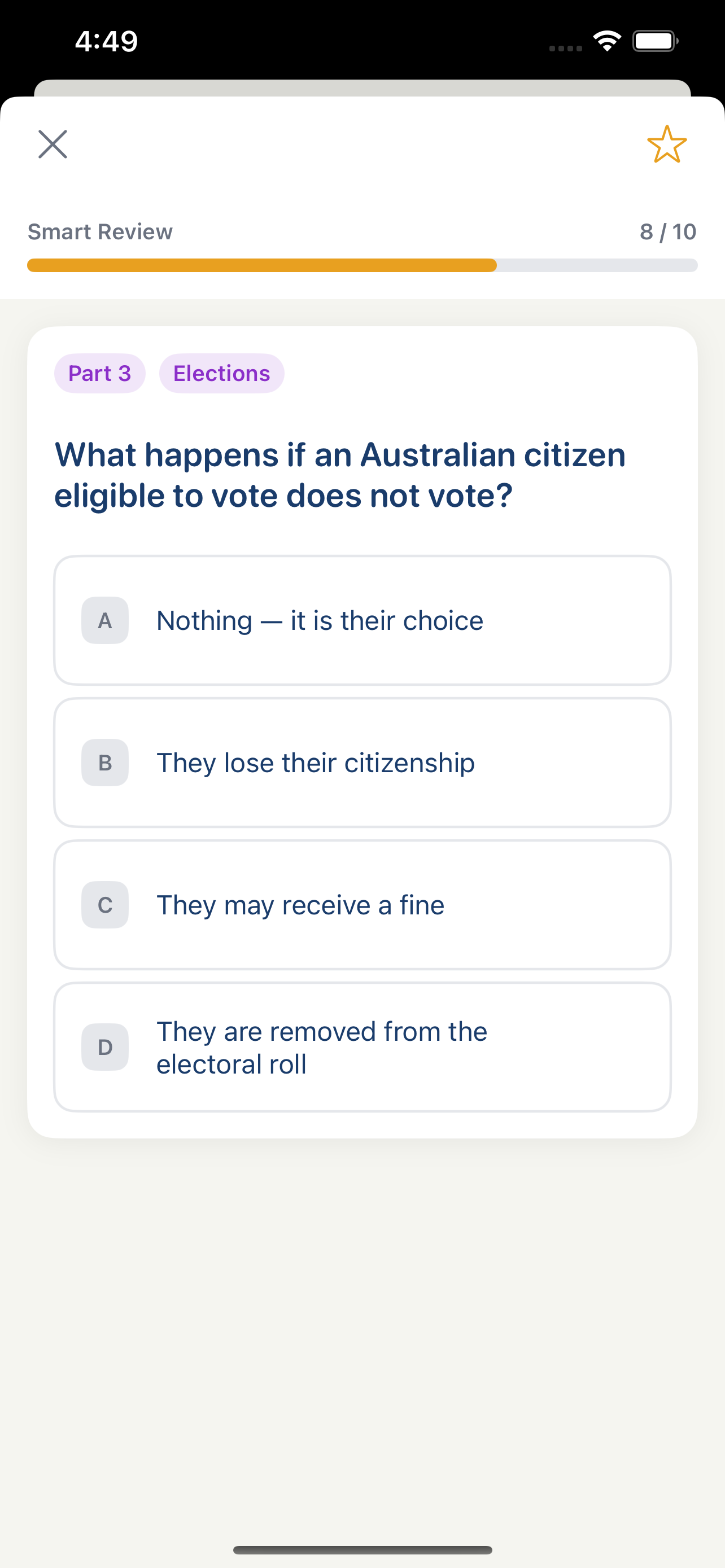 CitizenshipTest screenshot 5