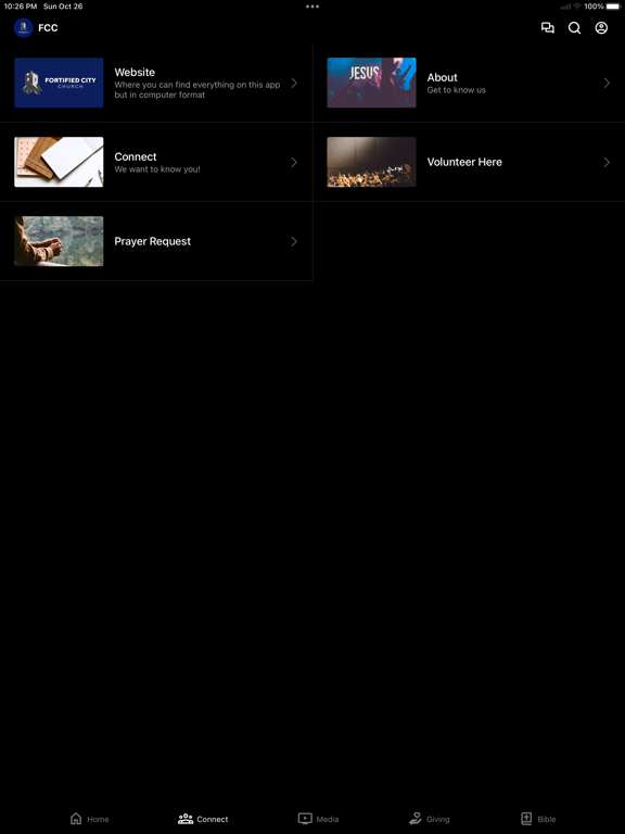 Fortified City Church iPad screenshot 2 - Education app