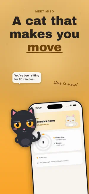 Meowve: Stand Up Reminder screenshot 1