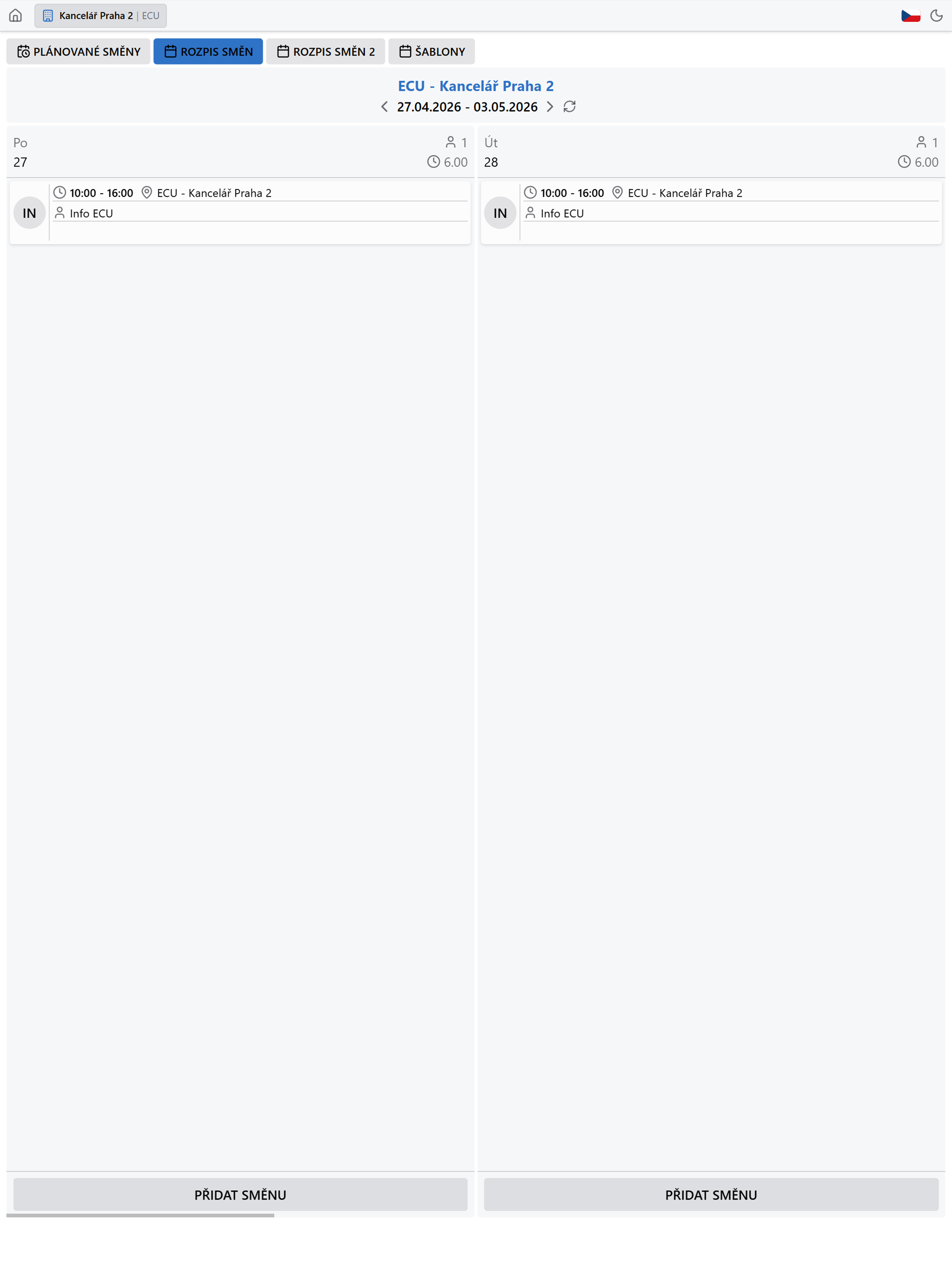 SmartOffice Dochazka