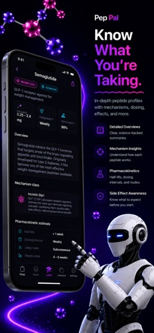 Pep Pal - GLP & Peptide Expert iPhone screenshot