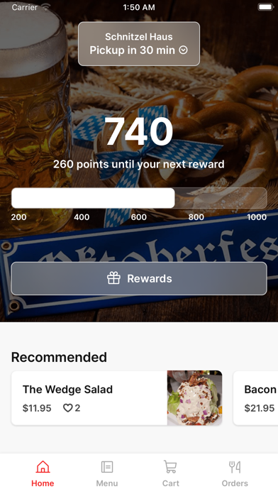 Schnitzel Haus To Go iPhone screenshot 1 - Food & Drink app