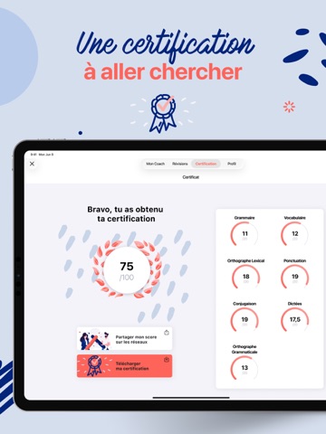 Orthographe : cours et quiz iPad screenshot