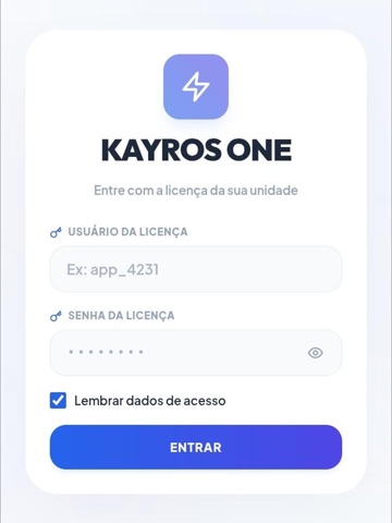 Kayros One iPad screenshot