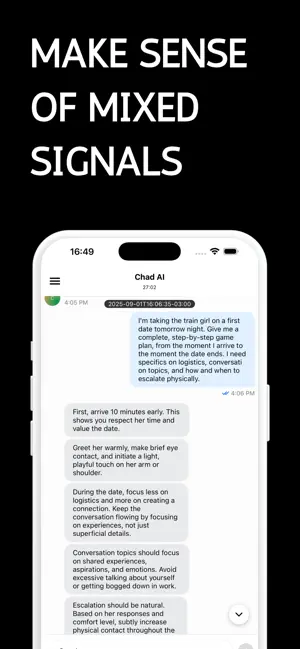 Chad AI: Men's Dating Advice screenshot 3