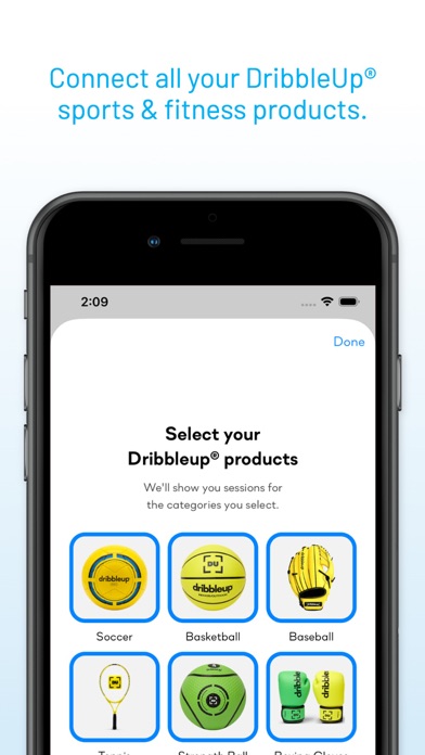 Dribbleup - Sports & Fitness app screenshot