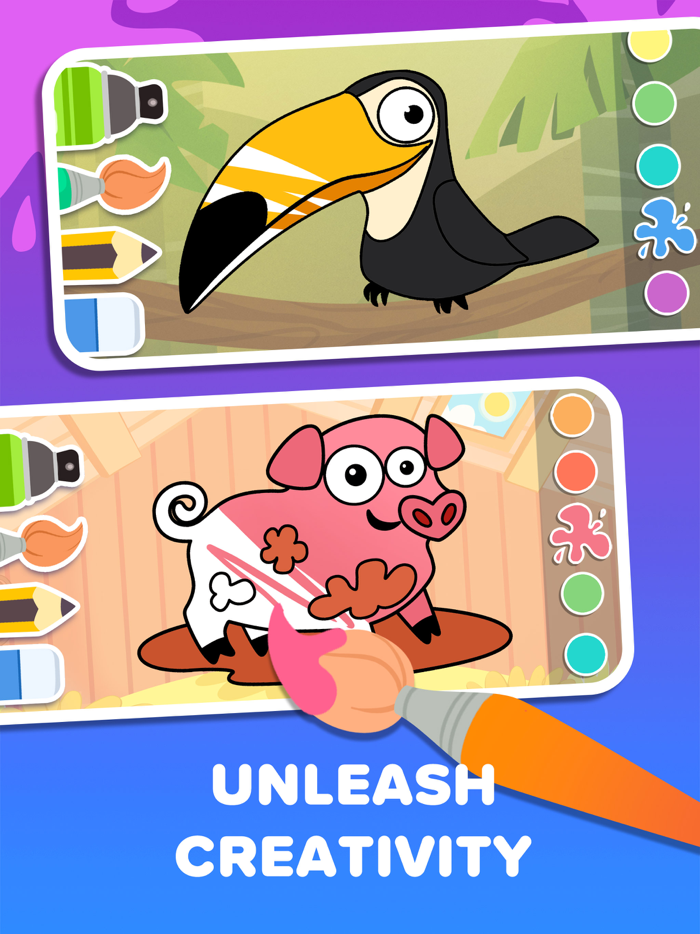 Kid Panda Colors and Puzzles