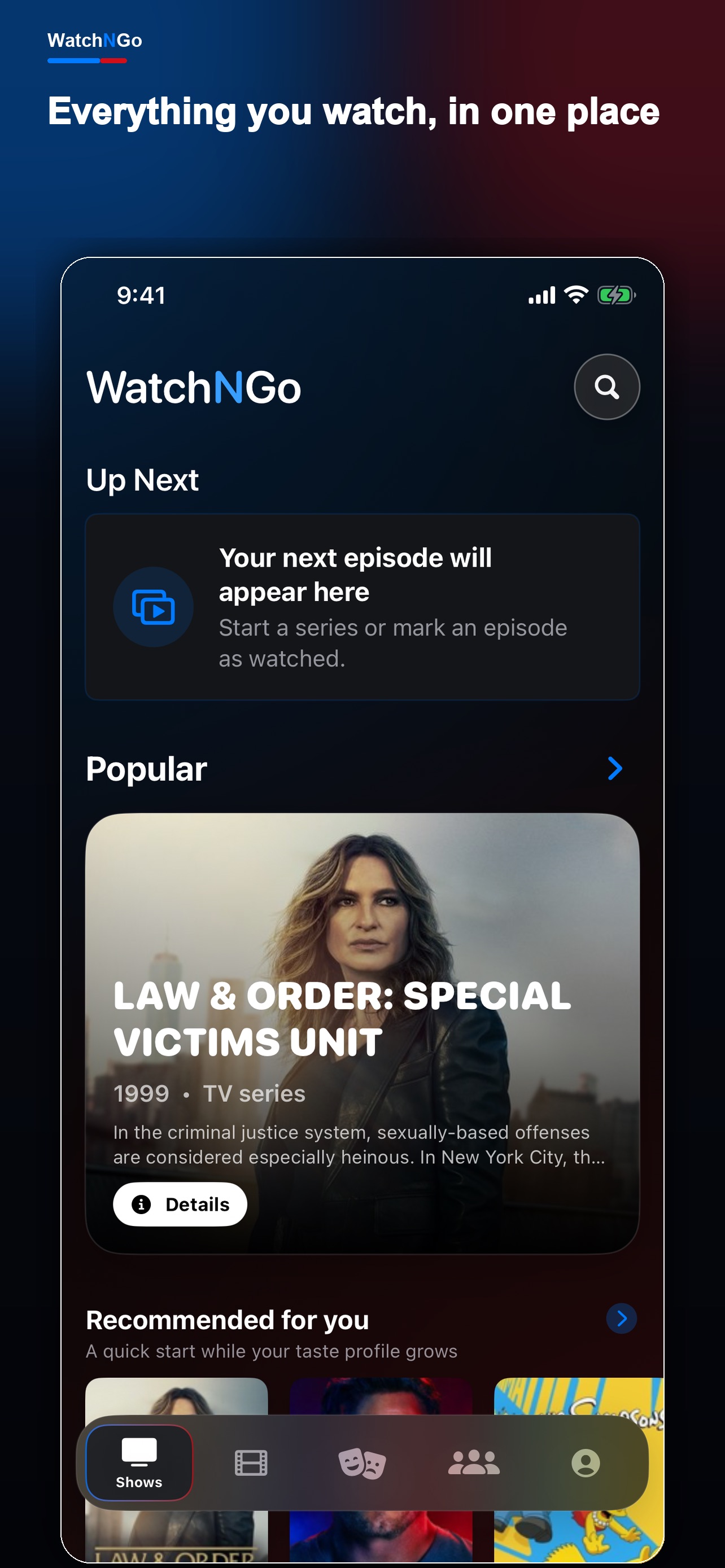Screenshot 1 of WatchNGo
