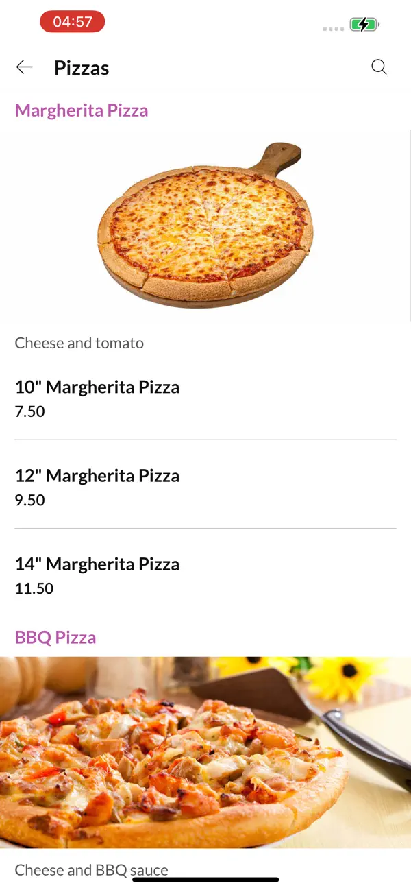 Screenshot #3 pour Peppinos Pizza.