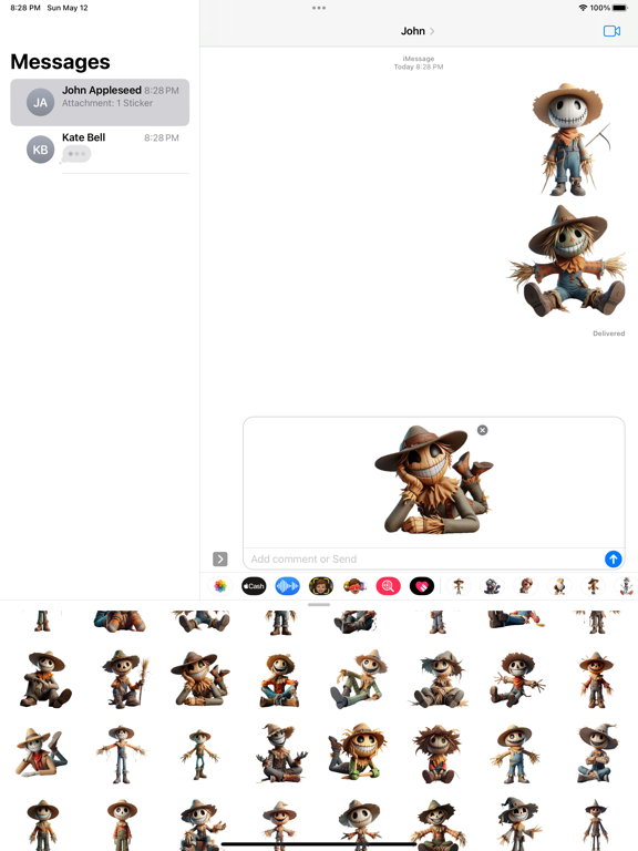 Screenshot #6 pour Happy Scarecrow Stickers