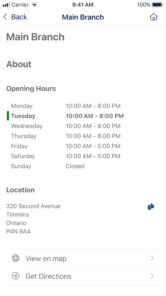 #6. Timmins Public Library (iOS) By: Timmins Public Library