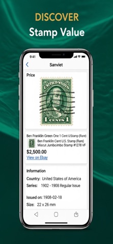 Stamp ID: Scanner & Value screenshot