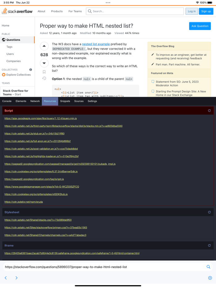 Web Inspector Debugly