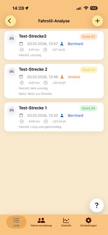 HB-FahrstilAnalyse screenshot