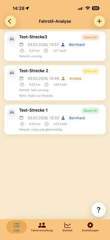 HB-FahrstilAnalyse screenshot 1 of 9