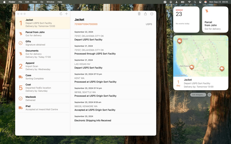 #2. Parcel - Package Tracking (macOS) 由: Ivan Pavlov Pty Ltd