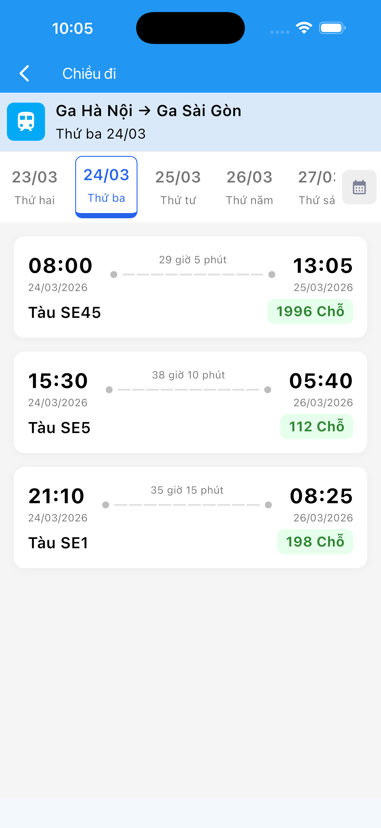 Vé tàu screenshot 4