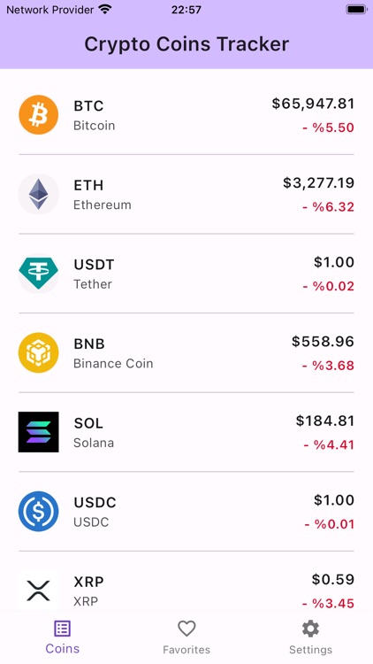 Crypto Coins - Finance Tracker