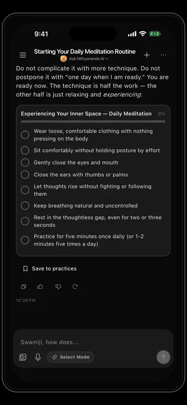 Ask Nithyananda AI screenshot 2 of 7