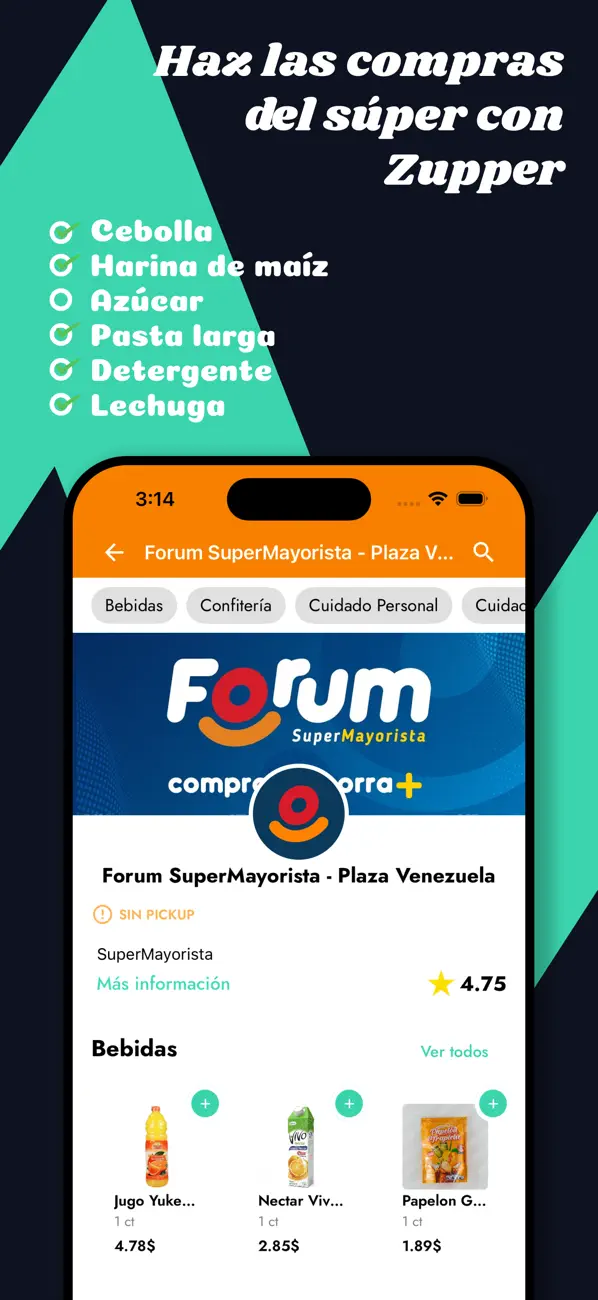 Screenshot #2 pour Zupper: comida a domicilio