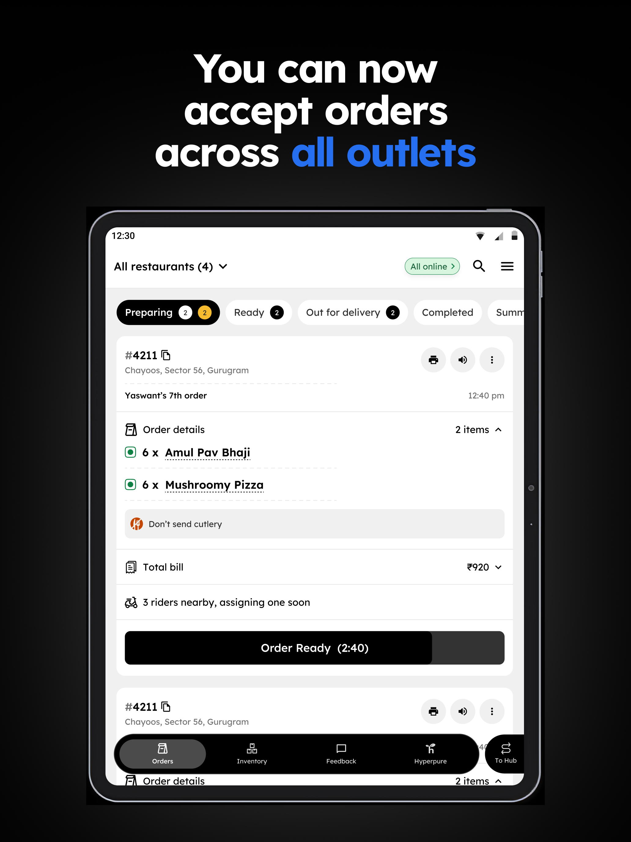 Zomato Restaurant Partner
