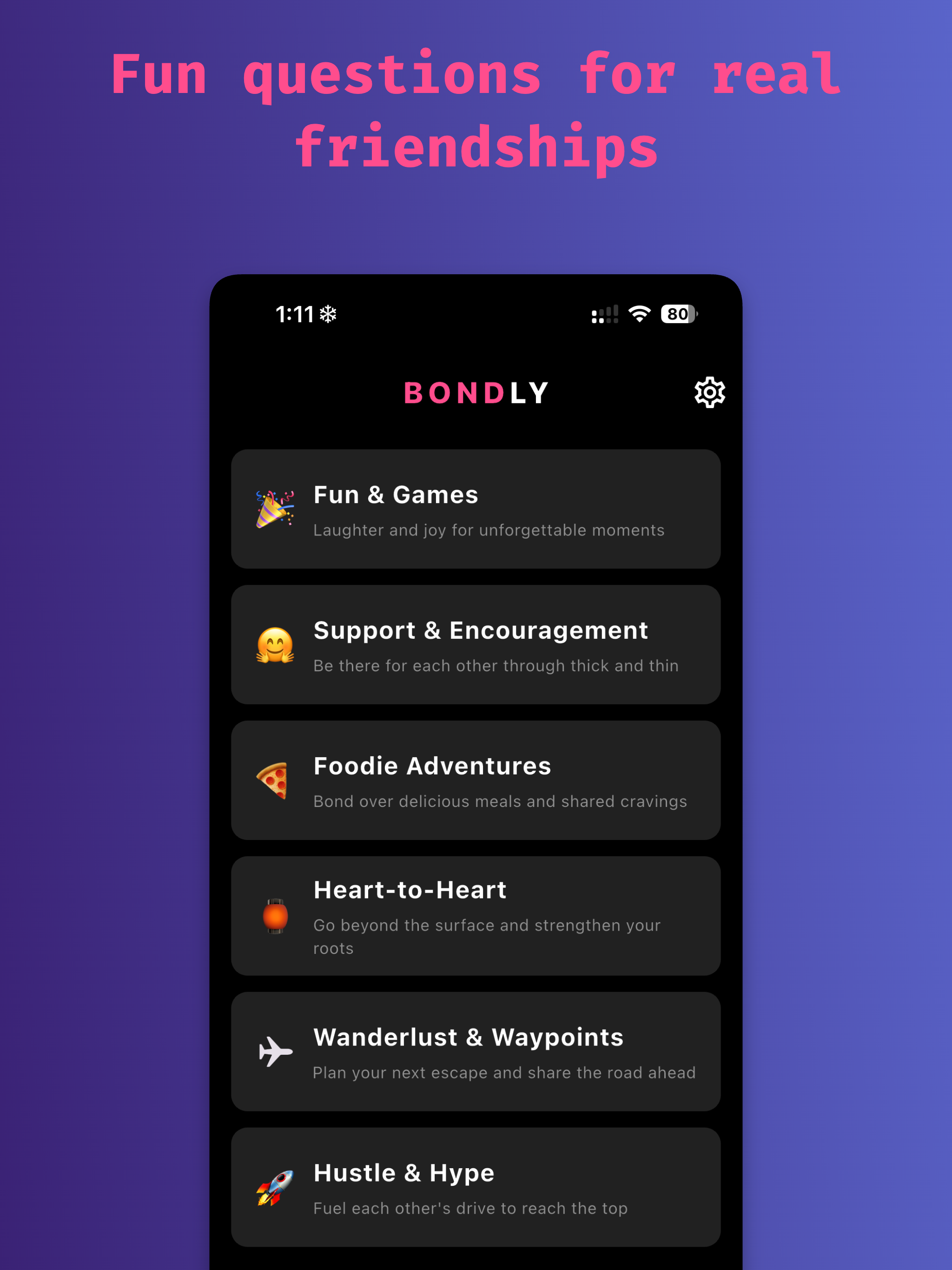 Bondly cards: couples, friends screenshot 9