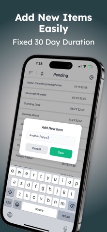 Buy Later · 30 Day Countdown screenshot